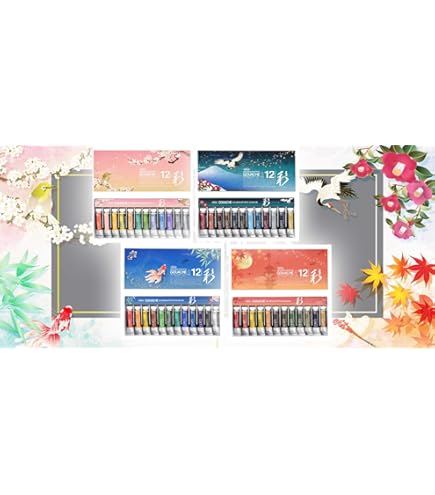 Amazon | ホルベイン 透明水彩絵具 5ml 12色セット紙箱キット